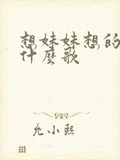 想妹妹想的我是什么歌