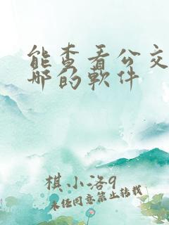 能查看公交车到哪的软件