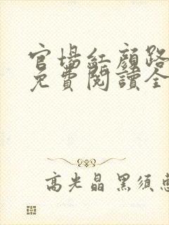 官场红颜路小说免费阅读全文