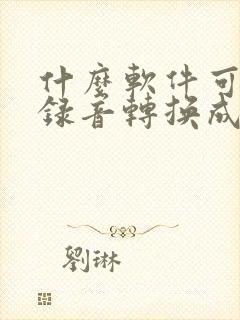 什么软件可以把录音转换成文字