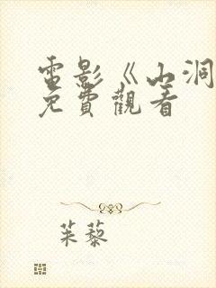 电影《山洞人》免费观看