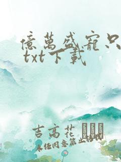 亿万盛宠只为你 txt下载