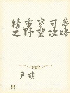 精灵宝可梦信长之野望攻略