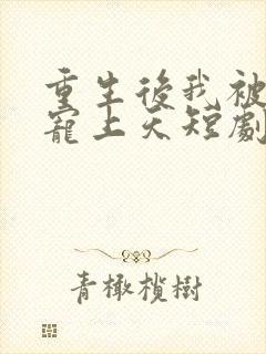 重生后我被渣男宠上天短剧