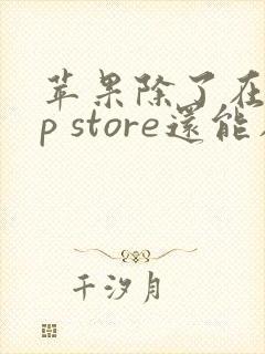 苹果除了在app store还能在哪下载