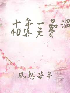 十年一品温如言40集免费