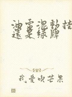 油电混动挂蓝牌还是绿牌