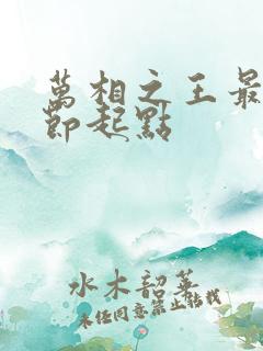 万相之王最新章节起点