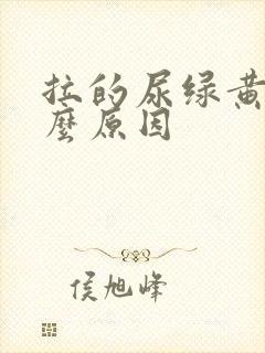 拉的尿绿黄是什么原因
