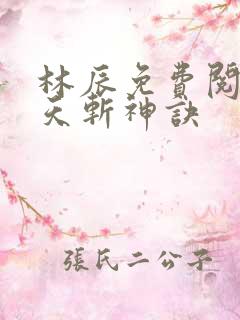 林辰免费阅读九天斩神诀