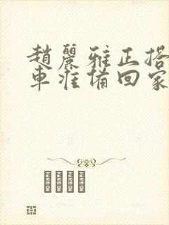 赵丽雅正搭公交车准备回家小说阅读免费