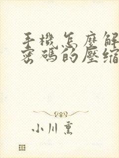 手机怎么解压带密码的压缩文件