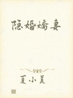 隐婚娇妻