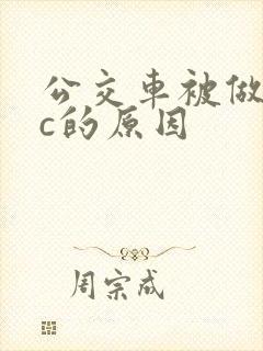 公交车被做到高c的原因