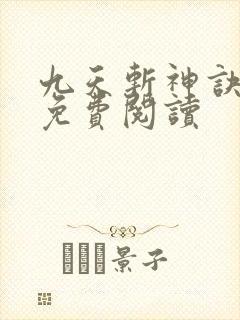 九天斩神诀全本免费阅读