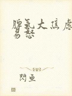 脾气大焦虑烦躁易怒