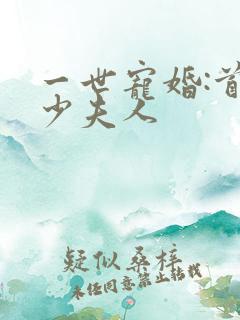 一世宠婚:首席少夫人
