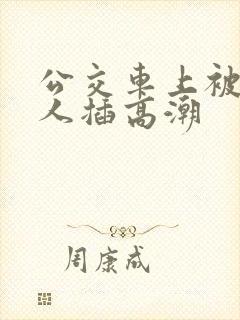 公交车上被陌生人插高潮