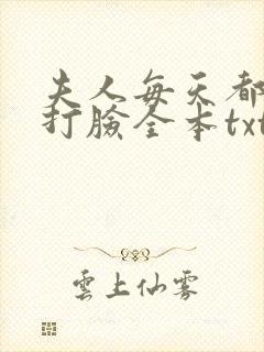 夫人每天都在线打脸全本txt