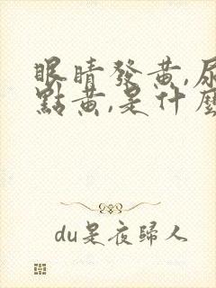 眼睛发黄,尿有点黄,是什么原因