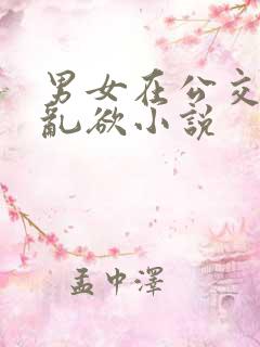 男女在公交车上乱欲小说