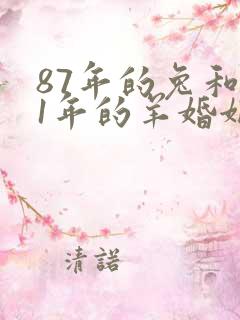 87年的兔和91年的羊婚姻如何