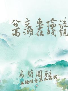 公交车伦流澡到高潮在线观看