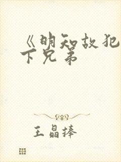 《明知故犯》年下兄弟
