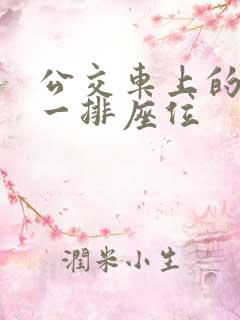 公交车上的最后一排座位