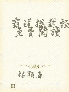 霸道总裁轻轻爱 免费阅读