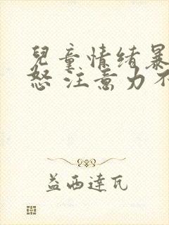 儿童情绪暴躁易怒 注意力不集中