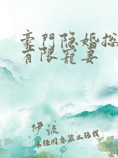豪门隐婚总裁的有限宠妻