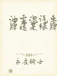 油电混汽车上蓝牌还是绿牌