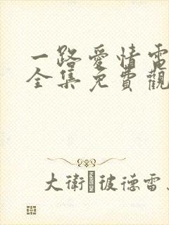 一路爱情电视剧全集免费观看高清
