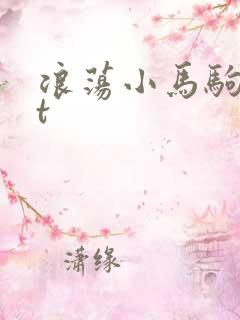 浪荡小马驹txt