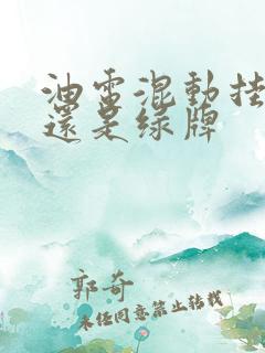油电混动挂蓝牌还是绿牌
