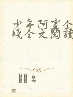 少年阿宾全文在线全文阅读