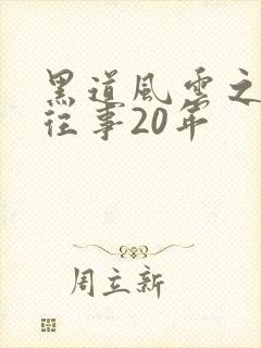 黑道风云之东北往事20年