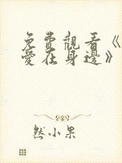 免费观看《我的爱在身边》