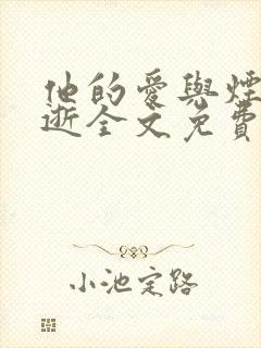 他的爱与烟火同逝全文免费阅读