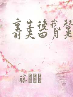 重生后我替掉了前夫白月光阅读全