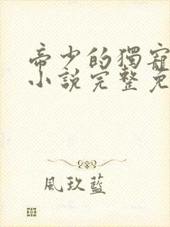 帝少的独宠娇妻小说完整免费