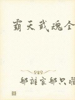 霸天武魂全文
