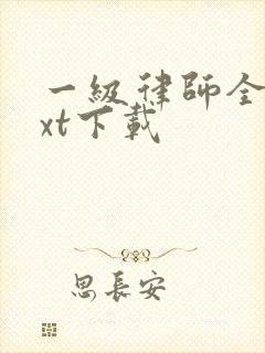一级律师全本txt下载