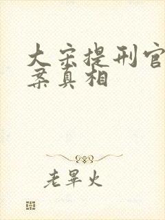 大宋提刑官曹墨案真相