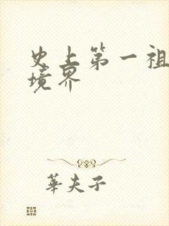 史上第一祖师爷境界