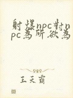 射爆npc对npc为所欲为的世界
