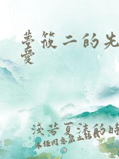梦筱二的先婚后爱