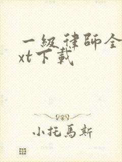 一级律师全本txt下载