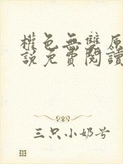 权色无双原著小说免费阅读